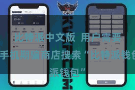 比特派中文版 用户需要在手机期骗商店搜索“比特派钱包”