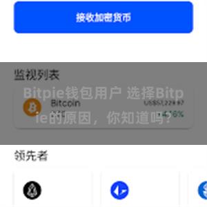 Bitpie钱包用户 选择Bitpie的原因，你知道吗？