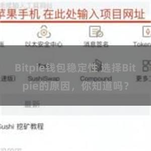 Bitpie钱包稳定性 选择Bitpie的原因，你知道吗？