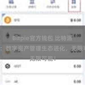 Bitpie官方钱包 比特派钱包：数字资产管理生态进化，无限可能！