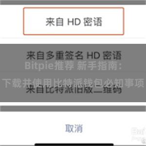 Bitpie推荐 新手指南：下载并使用比特派钱包必知事项