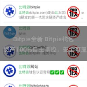 Bitpie全新 Bitpie钱包：资产100%自主掌控，安全可靠。