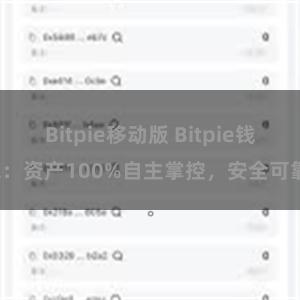 Bitpie移动版 Bitpie钱包：资产100%自主掌控，安全可靠。