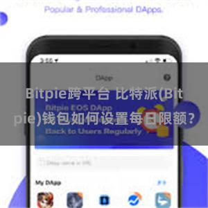 Bitpie跨平台 比特派(Bitpie)钱包如何设置每日限额？