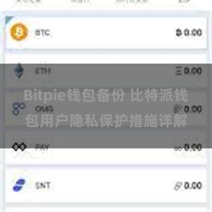 Bitpie钱包备份 比特派钱包用户隐私保护措施详解