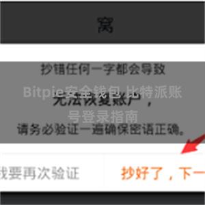 Bitpie安全钱包 比特派账号登录指南