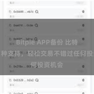 Bitpie APP备份 比特派多币种支持，轻松交易不错过任何投资机会